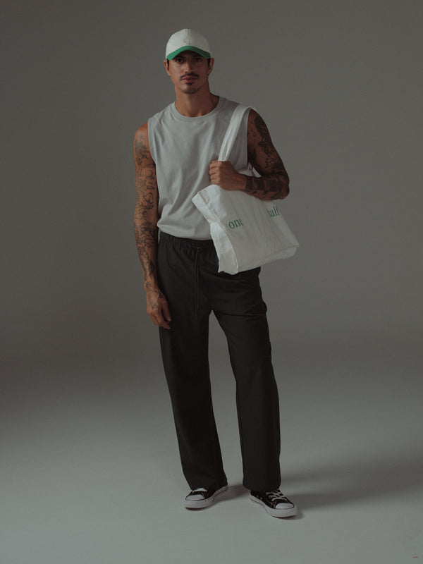 MUSCLE T-SHIRT MEN - GRAY JASPE