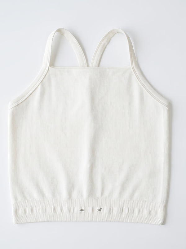 BOX SEAMLESS TANK TOP - IVORY
