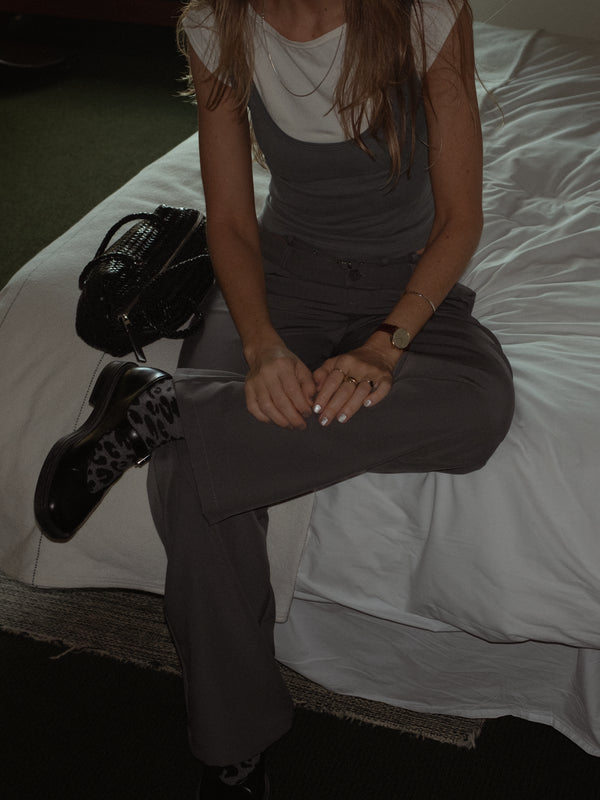 LAYER TANK TEE - CREAMY & GRAY