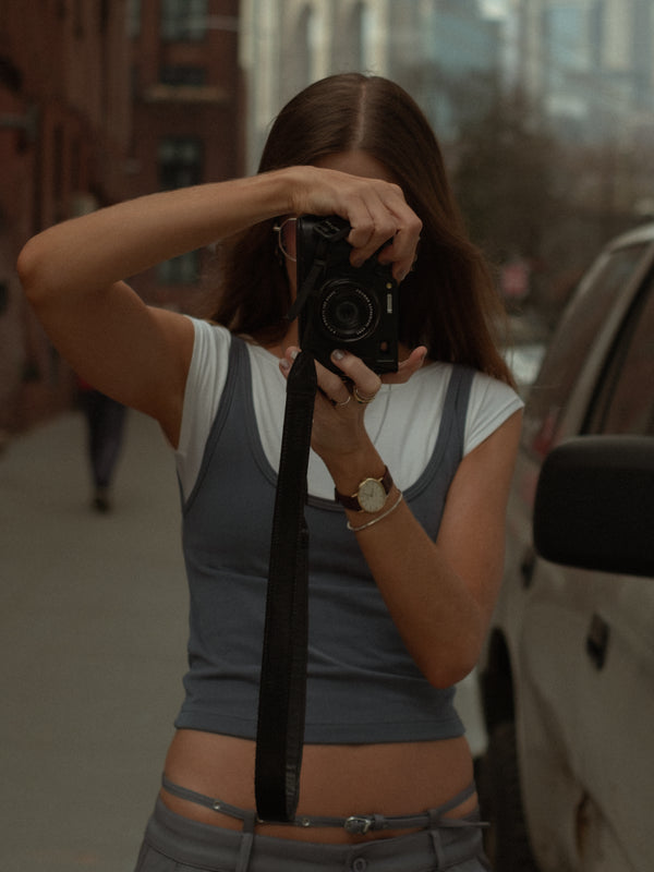 LAYER TANK TEE - CREAMY & GRAY