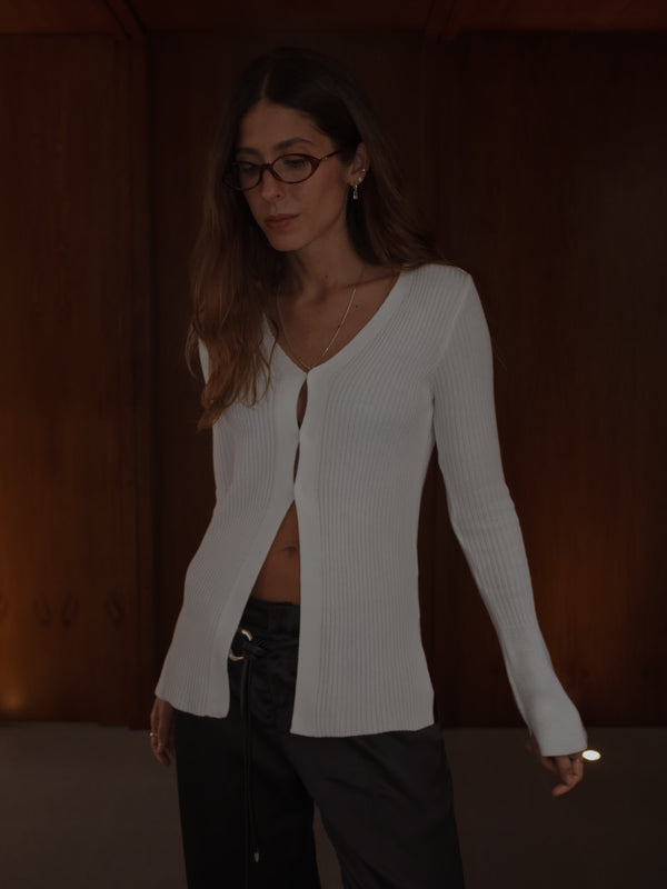 NOT SO MODEST CARDIGAN - SOFT WHITE