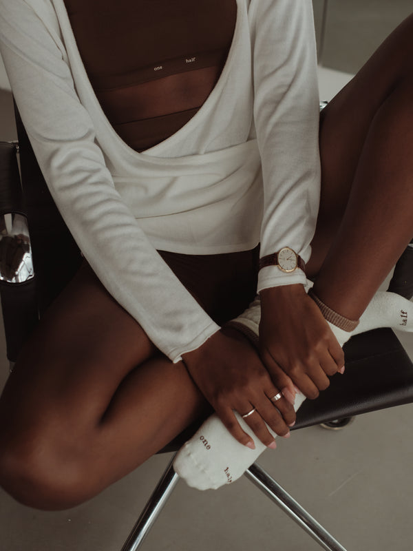 KNIT & KNOT CARDIGAN - SOFT WHITE