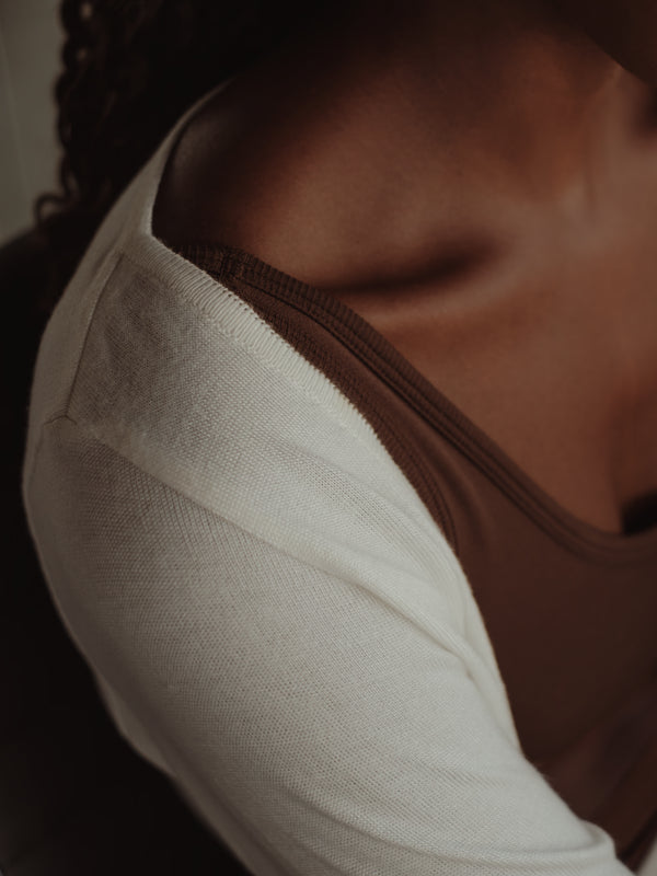 KNIT & KNOT CARDIGAN - SOFT WHITE