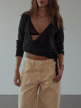 KNIT & KNOT CARDIGAN - BLACK