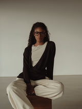 KNIT & KNOT CARDIGAN - BLACK