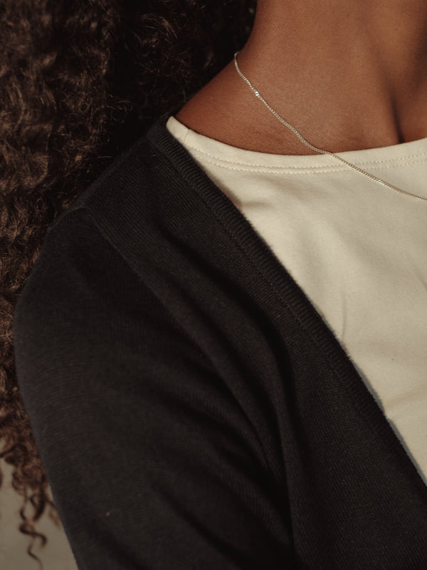 KNIT & KNOT CARDIGAN - BLACK