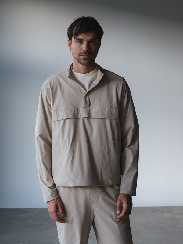 LIGHTWEIGHT TAKEAWAY JACKET - ASH