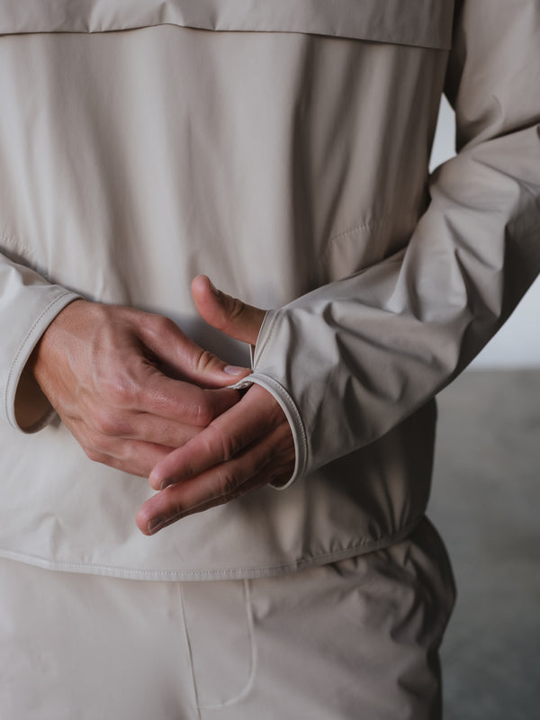 LIGHTWEIGHT TAKEAWAY JACKET - ASH