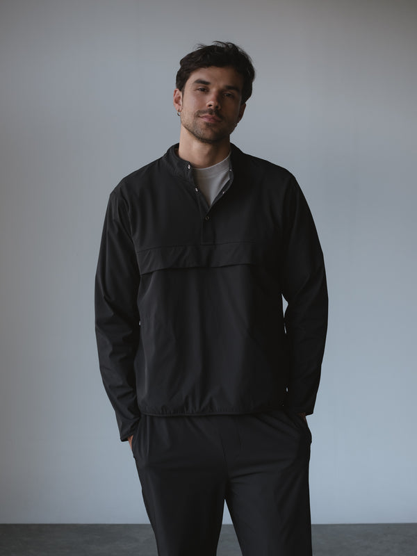 LIGHTWEIGHT TAKEAWAY JACKET - BLACK