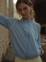 LINE WINDBREAKER JACKET - BABY BLUE