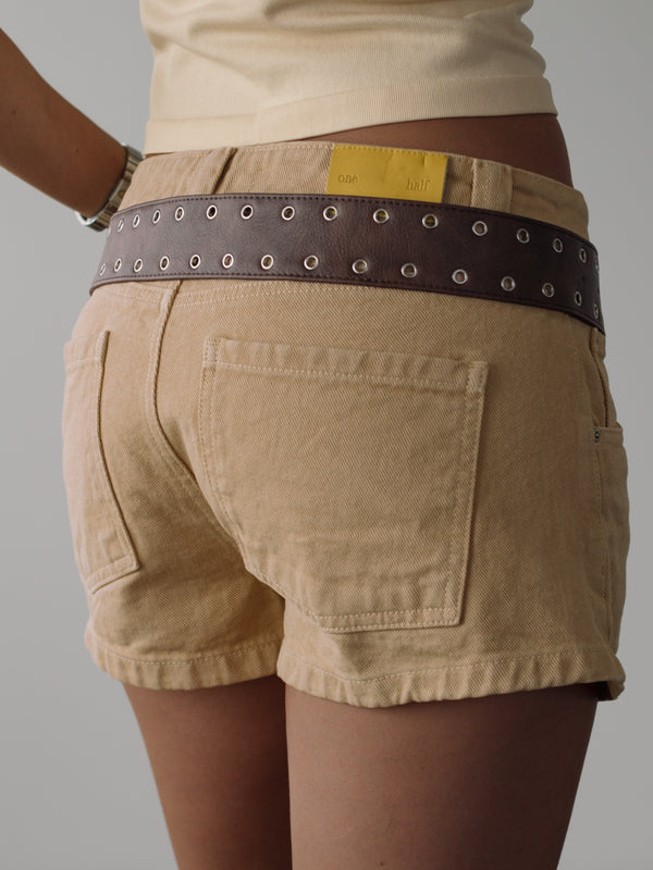 OFFSET ASYMMETRIC BELT - VINTAGE BROWN