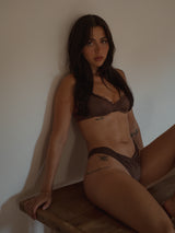 NICOLE UNDIES SET - BROWN
