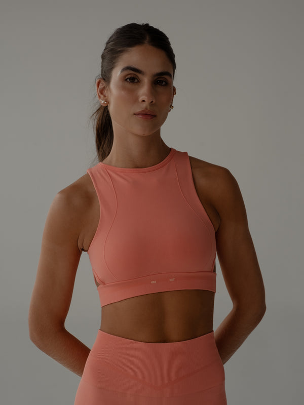 CUBE SEAMLESS TOP - BLOSSOM ROSE