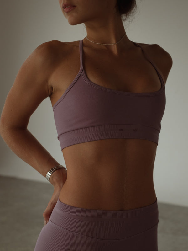 AIRY SEAMLESS CROP TOP - COSMETIC PINK