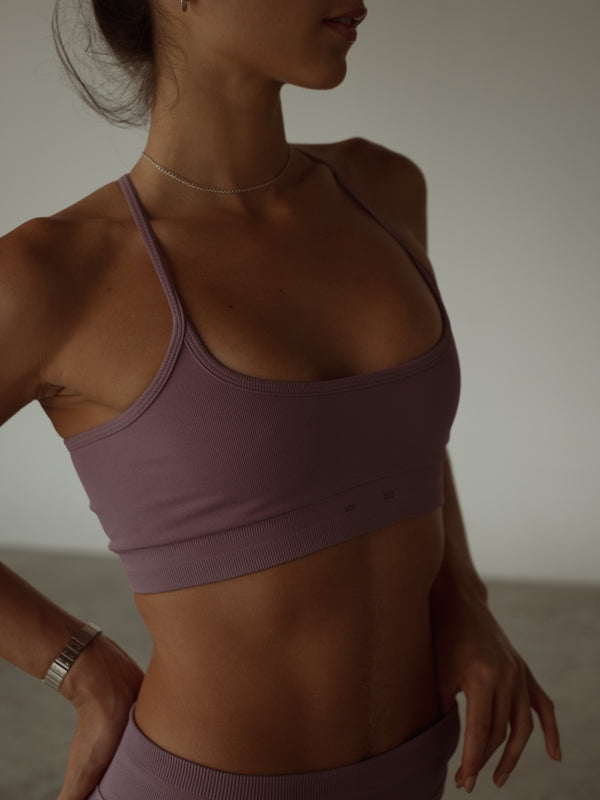 AIRY SEAMLESS CROP TOP - COSMETIC PINK