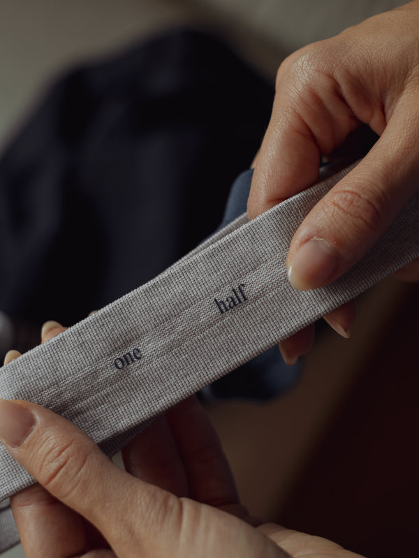 SEAMLESS HEADBAND PACK X2 - MIDNIGHT & GRAY JASPE