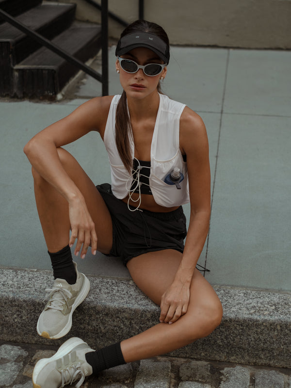 POCKET VISOR CAP - BLACK
