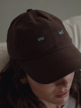 ONE HALF CAP - COCOA & BABY BLUE