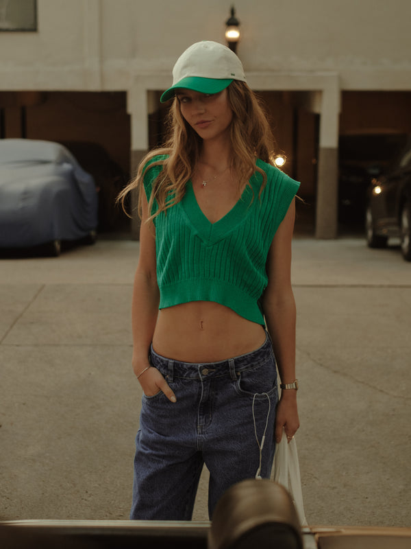 CLUB DRILL CAP - BRIGHT GREEN