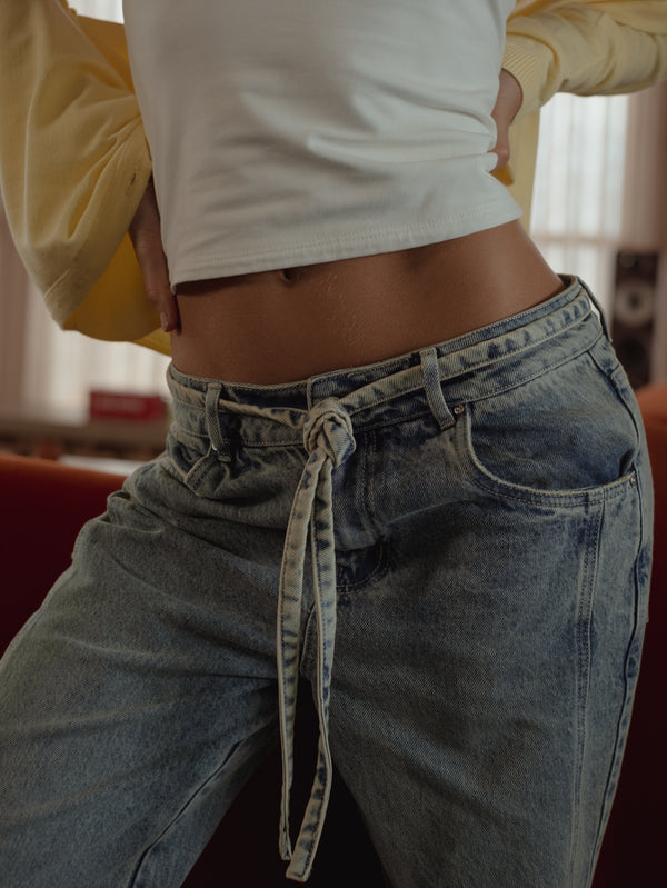 LOOSE CORD JEAN - DIRTY WASH CLEAR BLUE