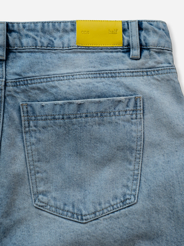 LONG BARREL JEAN - OLD LIGHT BLUE