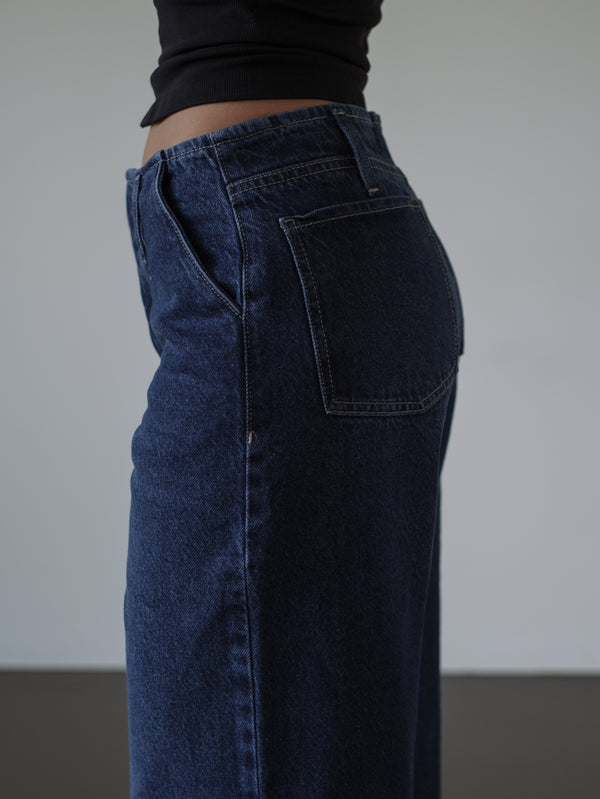 SARTORIAL BARREL JEAN - SPACE BLUE