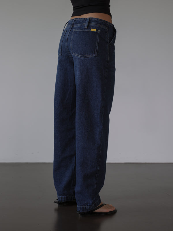 SARTORIAL BARREL JEAN - SPACE BLUE