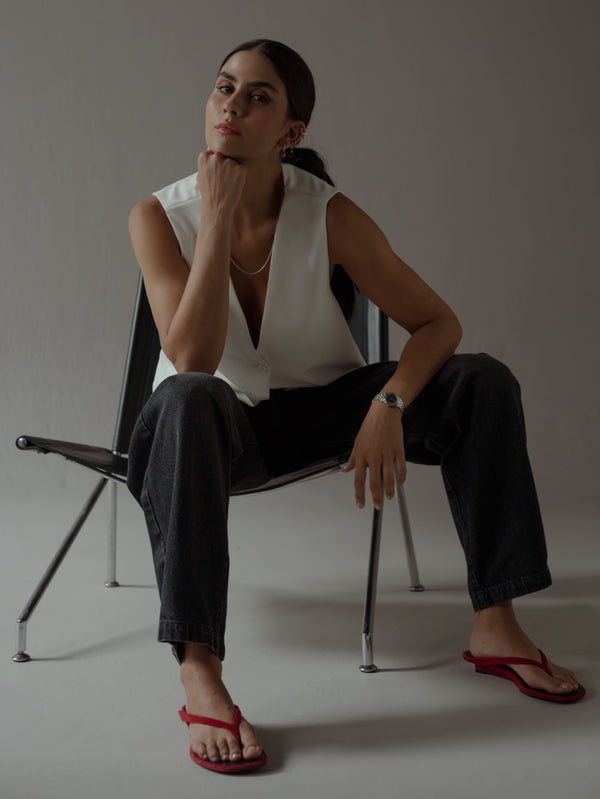 SARTORIAL BARREL JEAN - BLACK PEPPER