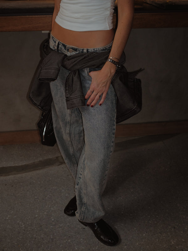 LONG BARREL JEAN - SUNBLEACHED