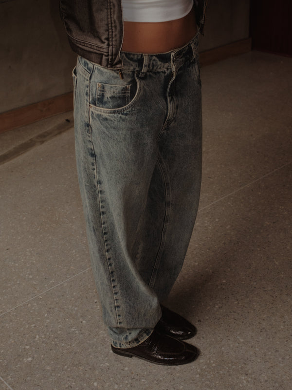 LONG BARREL JEAN - SUNBLEACHED