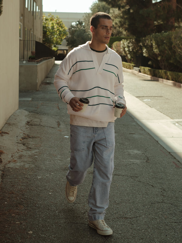 MEN CARGO JEAN - LIGHT BLUE