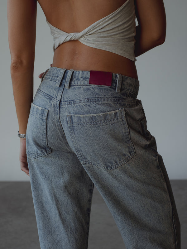 OPEN FLARE JEAN - 80'S LIGHT BLUE