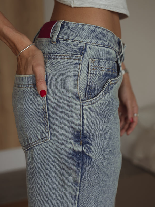 OPEN FLARE JEAN - 80'S LIGHT BLUE