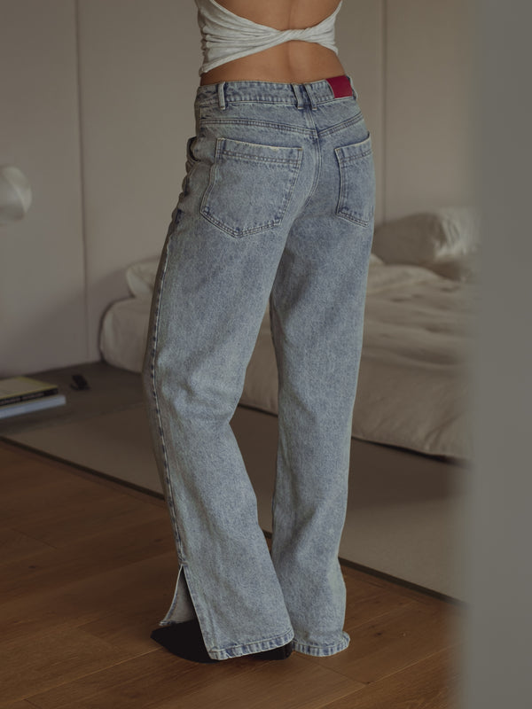 OPEN FLARE JEAN - 80'S LIGHT BLUE