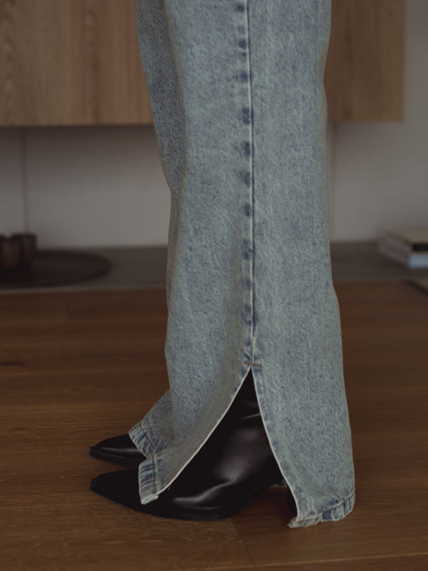 OPEN FLARE JEAN - 80'S LIGHT BLUE