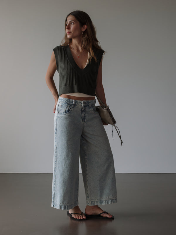THE CULOTTE CLASSIC JEAN - NEW SOFT BLUE