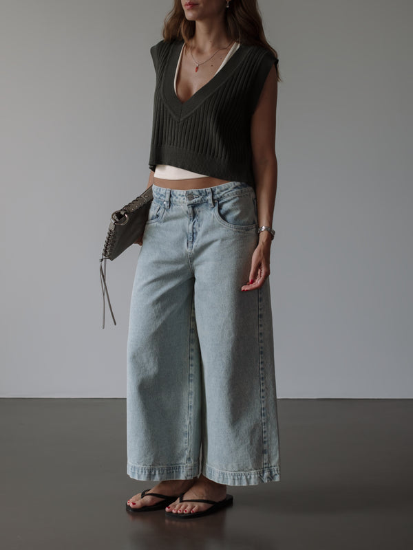 THE CULOTTE CLASSIC JEAN - NEW SOFT BLUE
