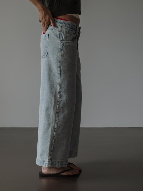 THE CULOTTE CLASSIC JEAN - NEW SOFT BLUE