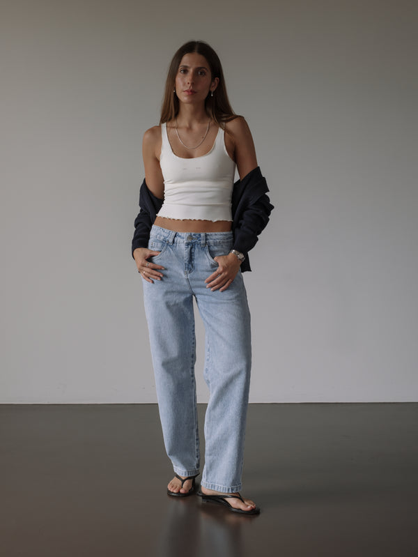 NOT SO MODEST JEAN - OLD LIGHT BLUE