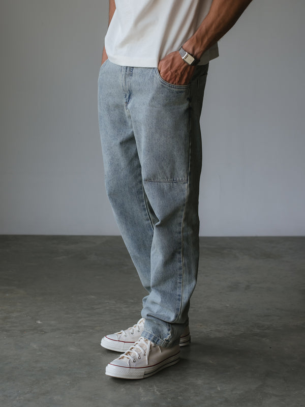 MEN LINE STRAIGHT JEAN - 80'S LIGHT BLUE