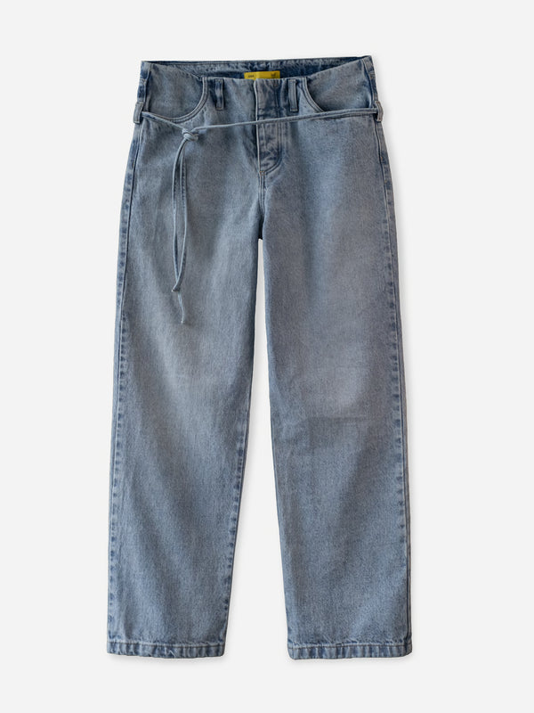 NO WAIST STRAIGHT JEAN  - OLD LIGHT BLUE - PRE ORDER