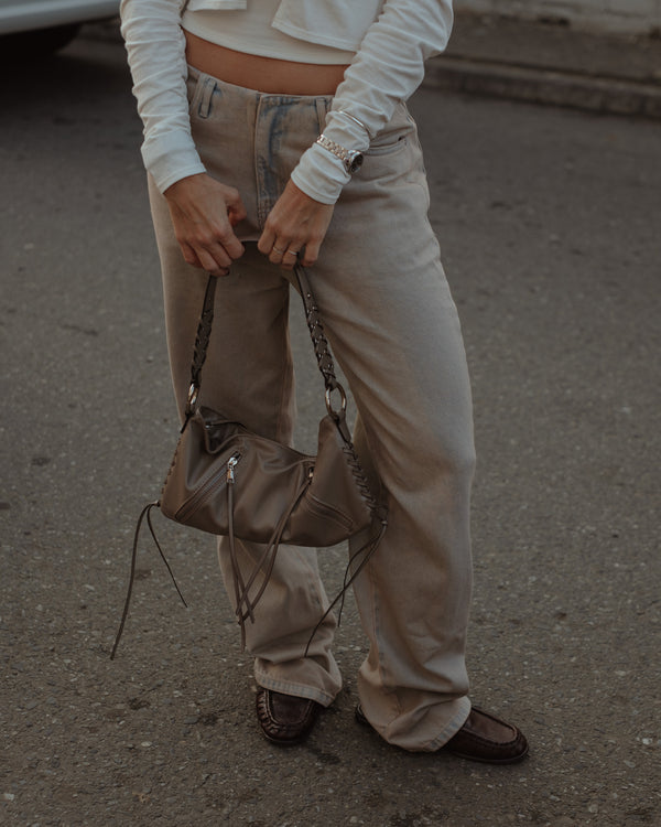 NEW WAISTLESS JEAN - DIRTY PINK