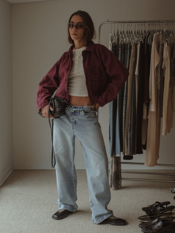 RIB BUTTON JERSEY - SOFT WHITE