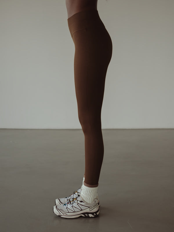 SHAPER SEAMLESS LEGGINGS - SEPIA