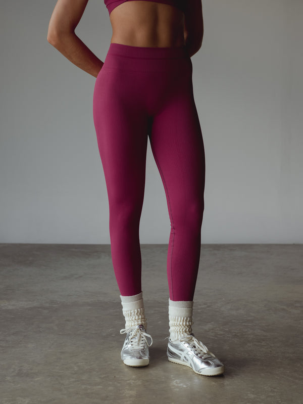 BLAZE SEAMLESS LEGGINGS - RASPBERRY