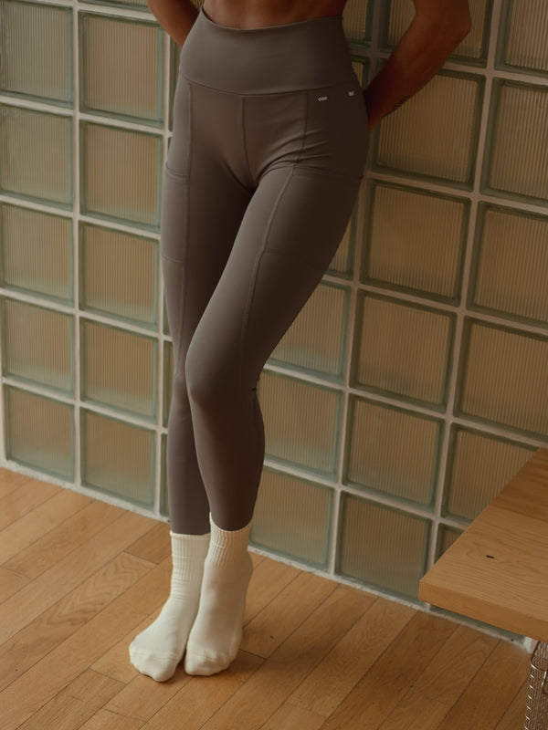 HIKING LEGGINGS - TAUPE