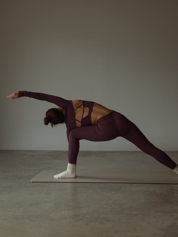 ELEVATE SEAMLESS LEGGINGS - CRANBERRY