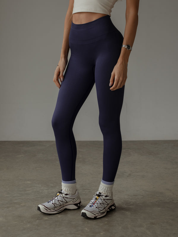 BOLD SEAMLESS LEGGINGS - MYSTIC PURPLE