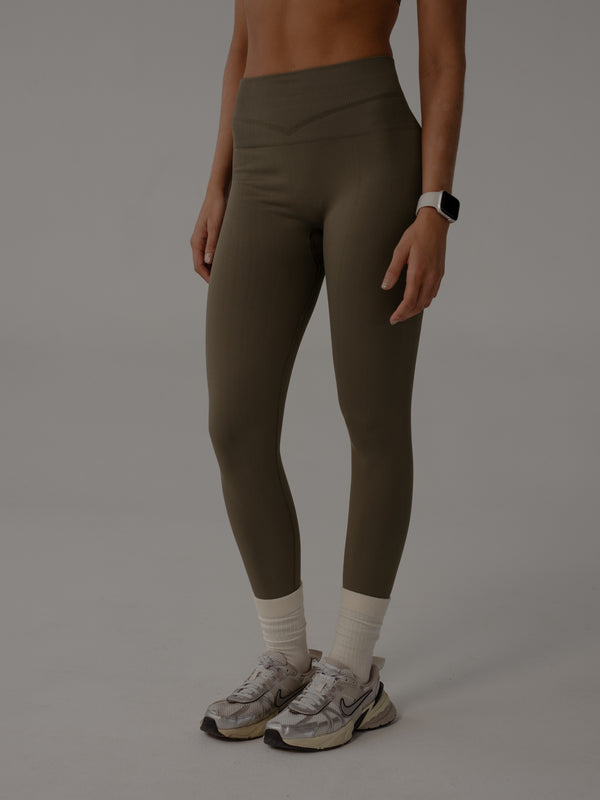 V SEAMLESS LEGGINGS - DEEP STONE