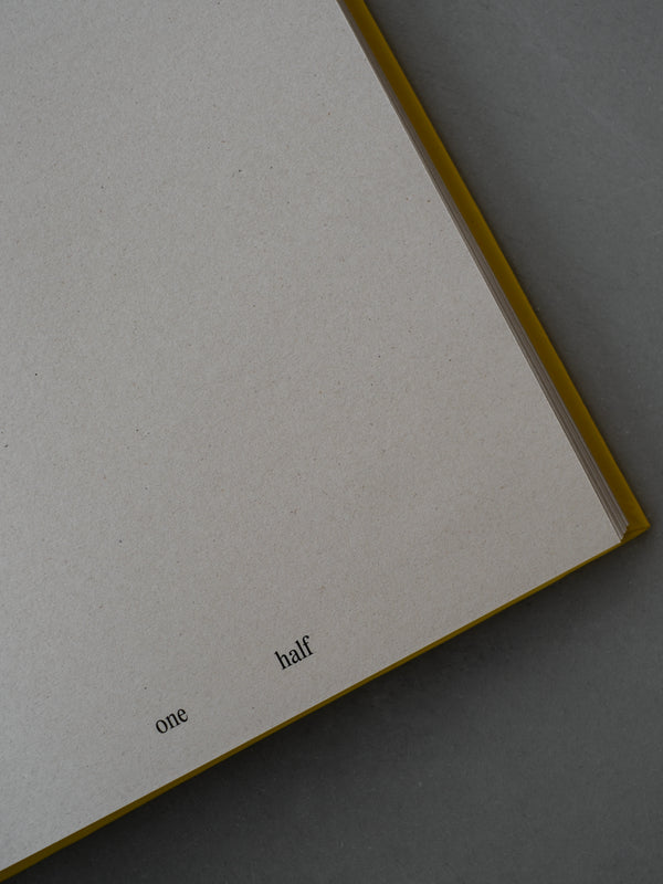 ONE HALF NOTEBOOK - ICONIC YELLOW